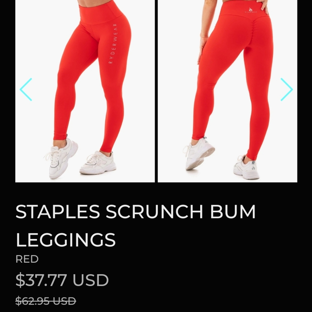 Ryderwear Scrunch Bum Leggings, Gently Used
